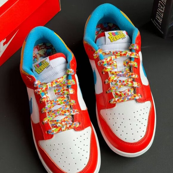 Nike Dunk Low “Fruity Pebbles” x Lebron | Colorful Cereal-Inspired Sneakers - Picture 2 of 5